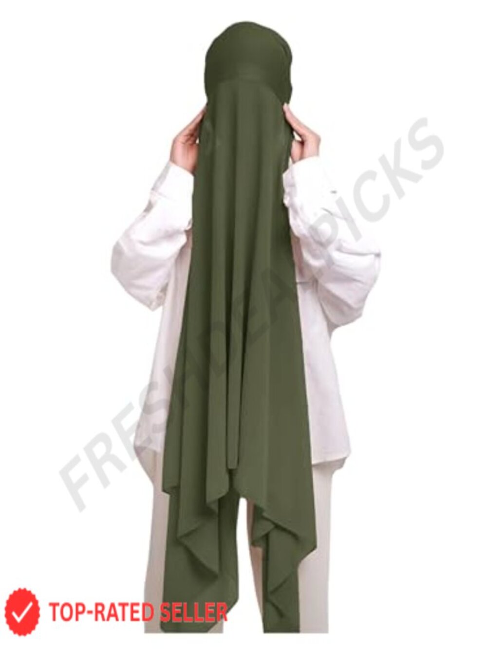 Chiffon Hijab Scarf with Matching Tie Back Jersey Undercap Set